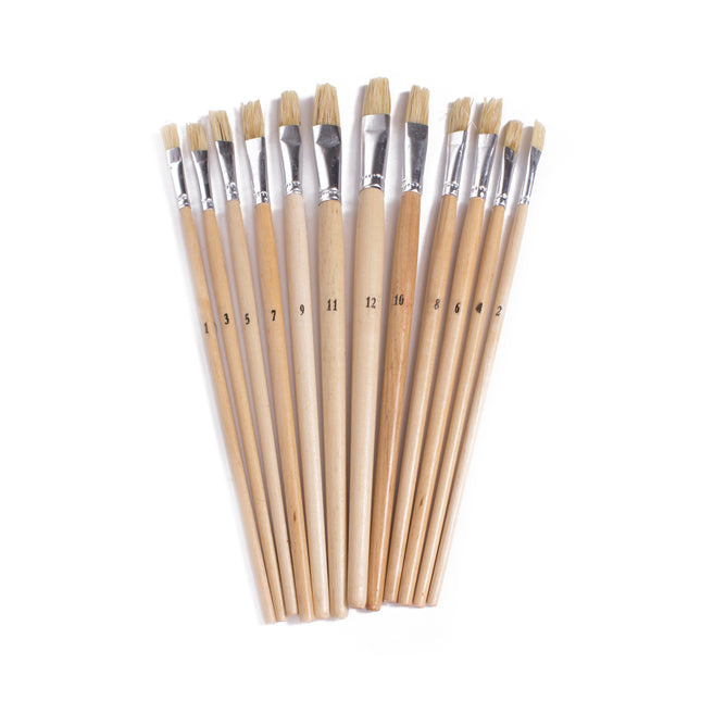 Penseelset 12 dlg plat – 1mm, 12mm