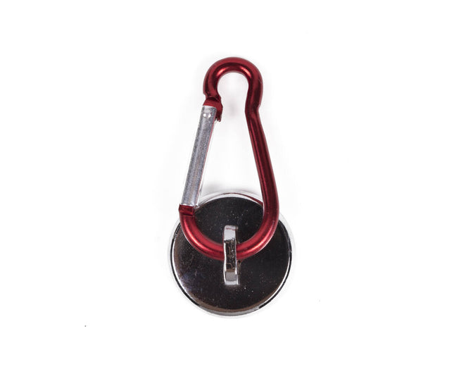 Magneet met Karabijnhaak 25 mm, 16 kg Houdkracht, Ideaal voor Werkplaats