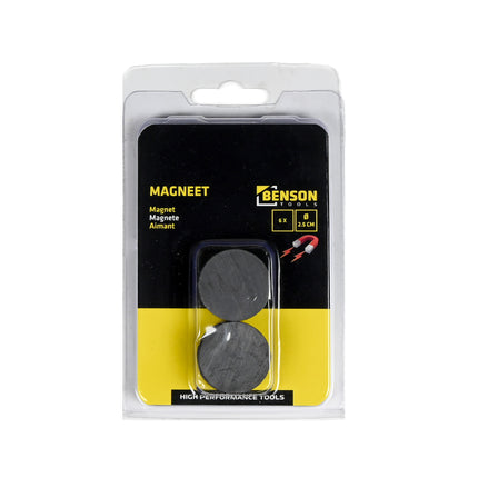 Magneet 25 mm 6 dlg rond – 4 mm