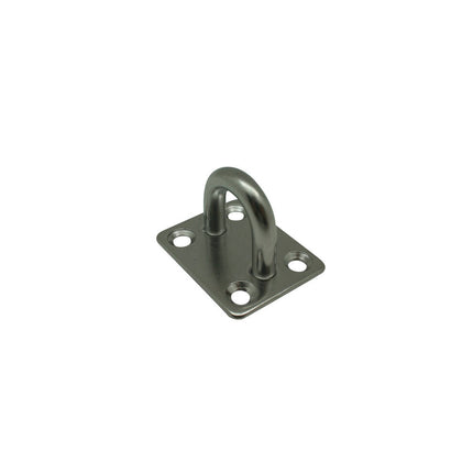 Oogplaat 6 mm RVS - 35x40 mm, ideaal voor touwen en kabels.