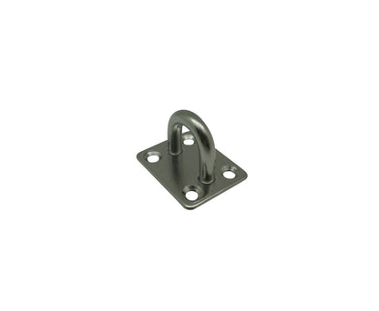Oogplaat 6 mm RVS - 35x40 mm, ideaal voor touwen en kabels.