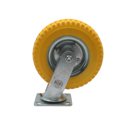 Zwenkwiel 8" PU band, max 70kg, ideaal voor transportkarren.