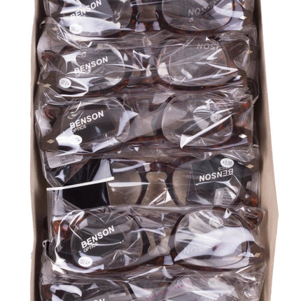 Leesbril vancouver demi brown +2.00 – Glasmaat hoogte 38 mm, breedte 46 mm, 141 mm