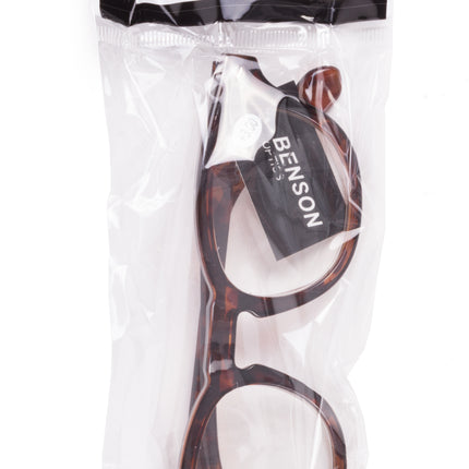 Leesbril vancouver demi brown +4.00 – Glasmaat hoogte 38 mm, breedte 46 mm, 141 mm