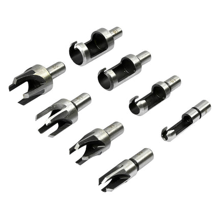 Boorset 8 dlg Proppenboor: 6-22mm, voor naadloze houten afwerkingen.