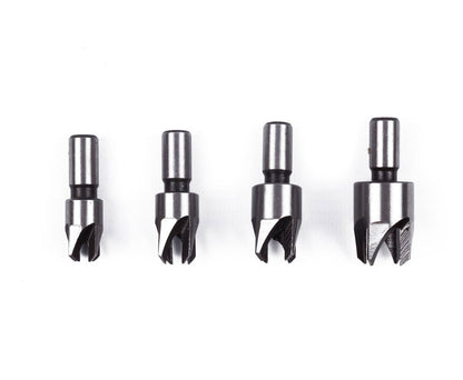 4-delige Proppenboor Set 6-13mm voor Zachte Houtsoorten