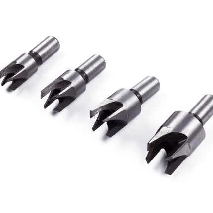 4-delige Proppenboor Set 6-13mm voor Zachte Houtsoorten