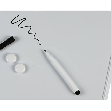 Whiteboard 36x28cm met Marker & Magneten voor Organisatie & Notities