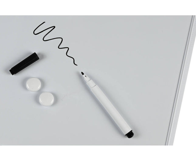 Whiteboard 36x28cm met Marker & Magneten voor Organisatie & Notities
