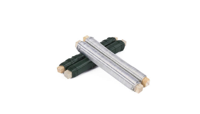 Groen/Wit IJzerdraad 0.70mm x 30m, Ideaal voor Tuinondersteuning