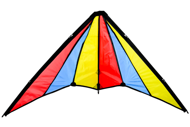 Stuntvlieger 130 x 60 cm – Afmeting vlieger 130 x 60 cm, Touwlengte 50 M, 50 M