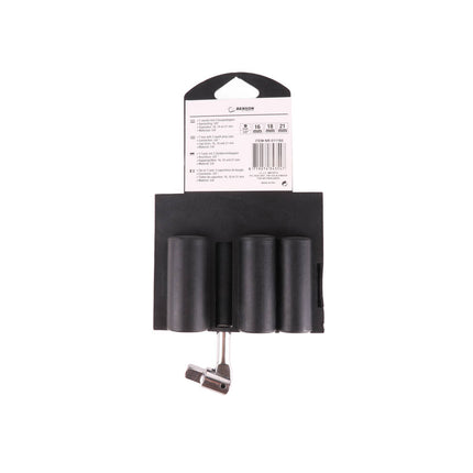 Bougiesleutel Set 4dlg CrV, 3/8" Aansluiting, 16-21mm Doppen
