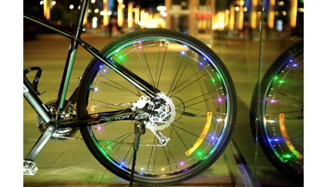 Fietsverlichting LED decoratie wiel + frame