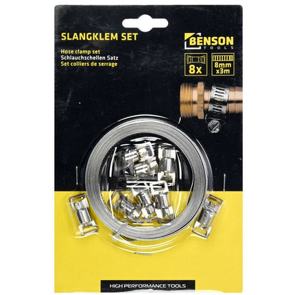 Universele Slangklemmen Set 8mm x 3m: Ideaal voor Loodgieterswerk