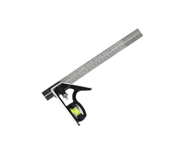Meethaak 45°/90° 300mm voor exacte hout- en metaalbewerking.