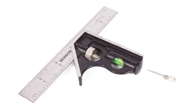 Meethaak 45°/90° 150mm voor nauwkeurige hout- en metaalbewerking