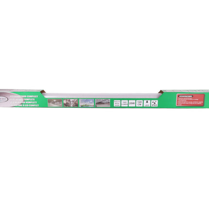 LED Armatuur 20W T8, 120cm, IP65, 1500lm, 4000K, voor garages en werkplaatsen
