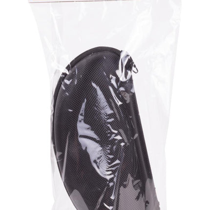 Brillenkoker met ritssluiting – Kleur Zwart, Afmetingen 17 x 10 x 6 cm, 6 cm, 15,5 cm