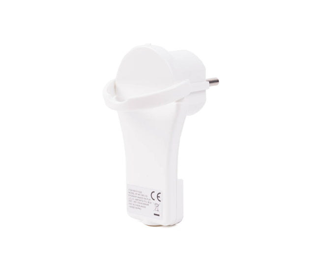 8mm Platte Haakse Stekker, Inklapbare Handgreep, 250V/16A, Perfect voor Krappe Ruimtes