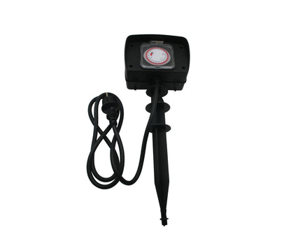 Tuincontactdoos met Timer, 1.5m Kabel, IP44, Voor Buitenverlichting