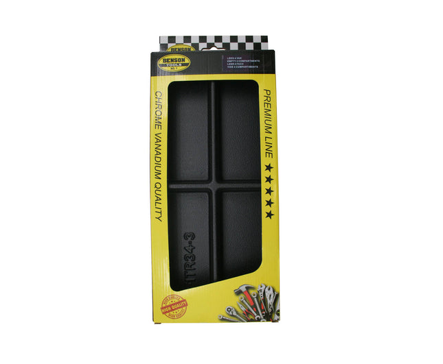 Tray Leeg 4 Vak - 30x20x5cm Kunststof, Ideaal voor Keuken & Badkamer
