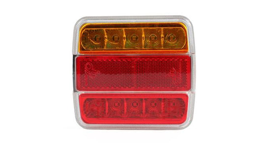 Aanhangwagen achterlicht vierkant 18 led