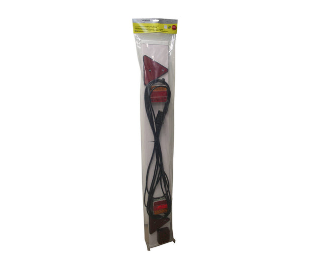 Verlichtingsbalk 1.2m, 9m kabel, 44 LED, mistlicht E11, trailers
