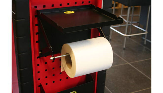 Papierrolhouder + tray voor gereedschapstrolleys rd1268