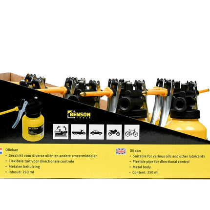 Oliekan 250 ml met Flexibele Tuit voor Precieze Smering van Gereedschap