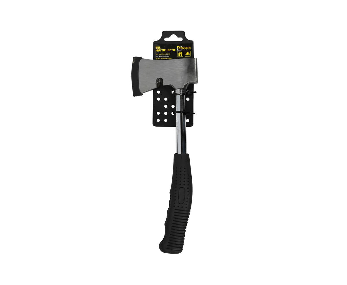 34 cm Bijl met Gebogen Steel, Anti-slip Grip, Ideaal voor Hout Hakken