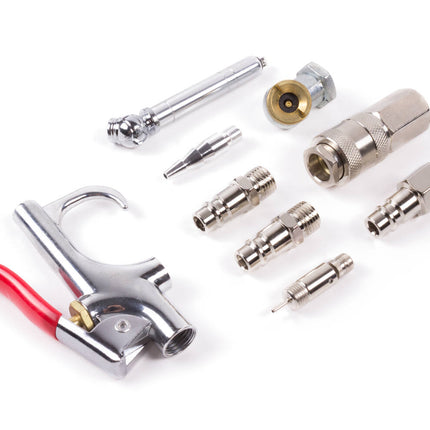 Luchtslang 8m 1/4" met 10 Accessoires voor Schilderen en Meer