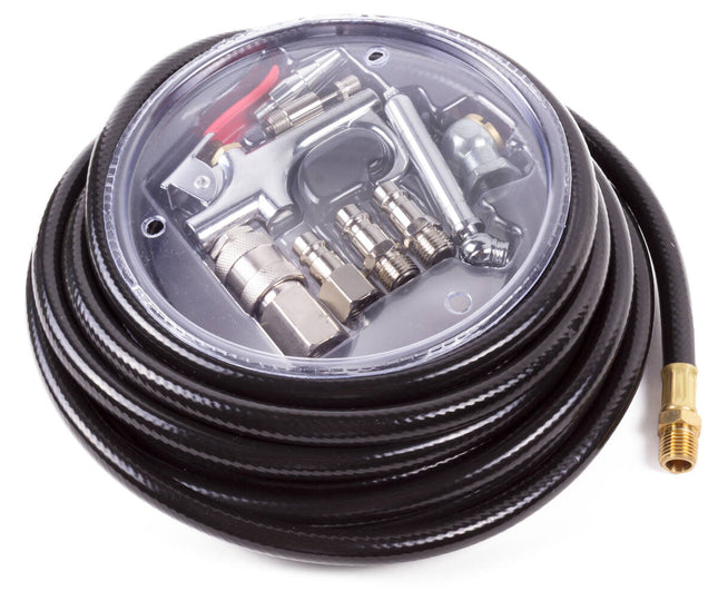 Luchtslang 8m 1/4" met 10 Accessoires voor Schilderen en Meer