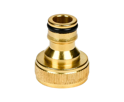 Slangkoppeling Messing 3/4" voor snelle tuinslang-aansluiting.