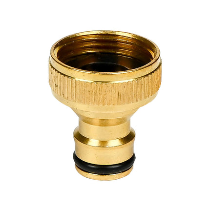 Slangkoppeling Messing 3/4" voor snelle tuinslang-aansluiting.