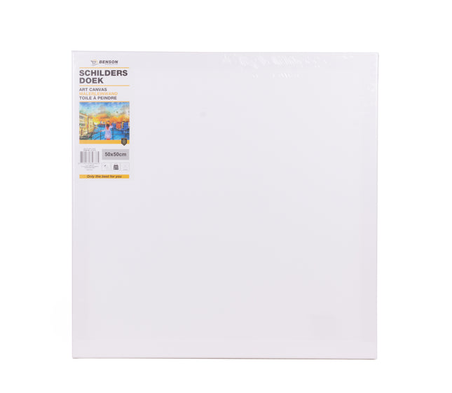 Schilders doek 50 x 50 cm – Geschikt voor olie, acryl verf en airbrush, 280g