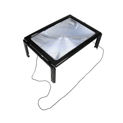 Leesloupe A4, 3x Vergroting, 4 LED-lampen, Ideaal voor Lezen