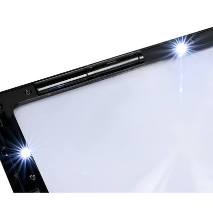 Leesloupe A4, 3x Vergroting, 4 LED-lampen, Ideaal voor Lezen