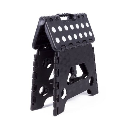 Opvouwbare Zwart-Wit Kruk, 80 kg, Compact voor Huis & Tuin
