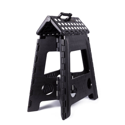 Opvouwbare Kruk Zwart-Wit 120kg, Ideaal voor Huis en Tuin.