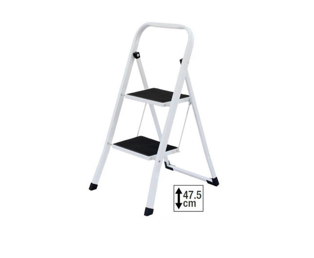 Huishoudtrap 2 Treden - Lichtgewicht, Anti-slip, 150kg Belastbaar