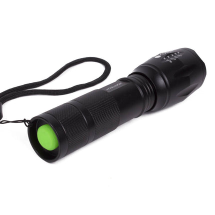 Zaklamp 5W ALU: 260 Lumen, 5 standen, SOS, robuust voor outdoor.