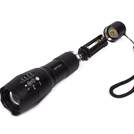 Zaklamp 5W ALU: 260 Lumen, 5 standen, SOS, robuust voor outdoor.