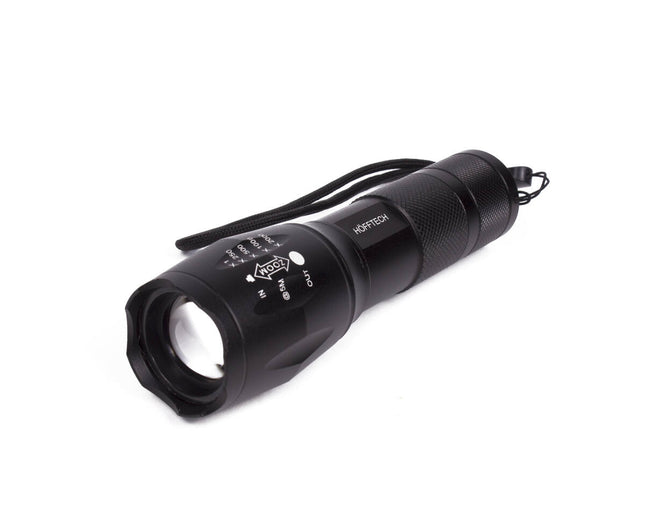 Zaklamp 5W ALU: 260 Lumen, 5 standen, SOS, robuust voor outdoor.