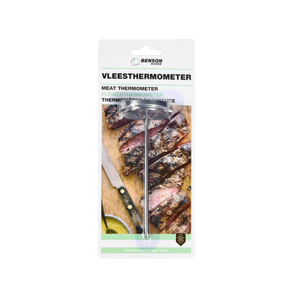 Vleesthermometer Profi, RVS, 0-120°C, ideaal voor perfect gaar vlees.