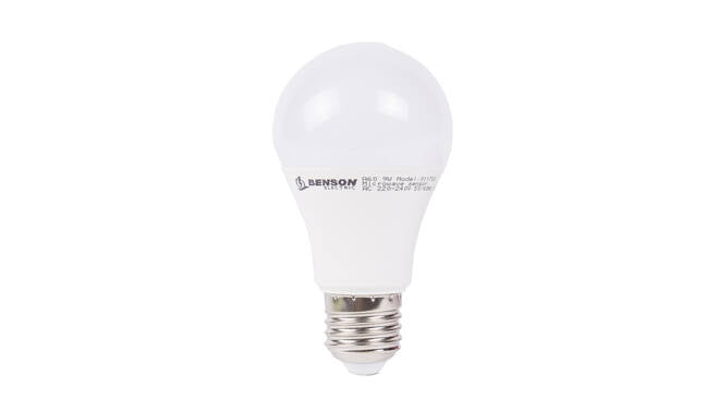 LED lamp E27 A60 9W + bewegingssensor warm wit