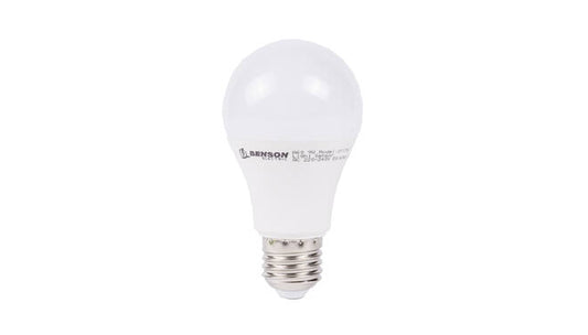 LED lamp E27 A60 9W + dag/nacht sensor warm wit