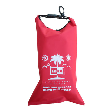 Waterdichte Tas 2L - Zwart/Rood/Blauw, Ideaal voor Outdoor Avonturen
