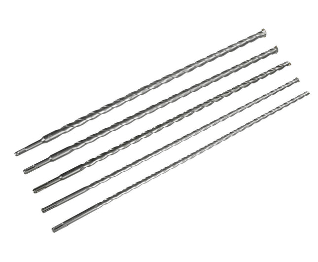 Boorzet 5 dlg SDS 600 mm, Harde Punten, Voor Beton & Steen Boringen