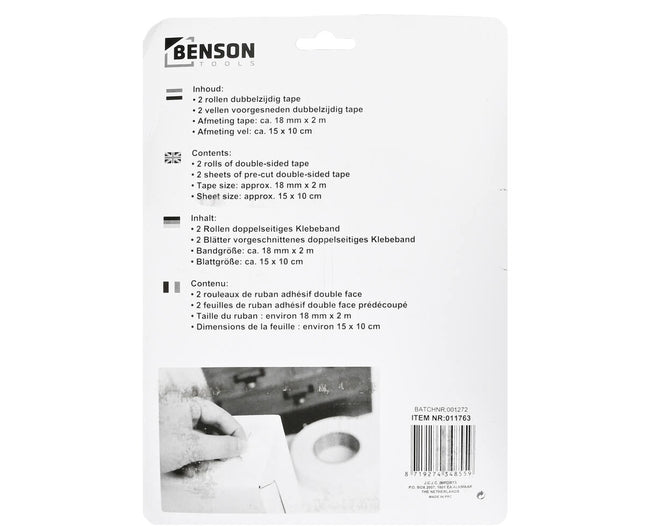 Dubbelzijdige Foamtape Set - Sterke hechting voor diverse materialen