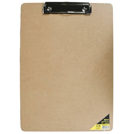 Klembord A4 Hout - 32x23cm, Stevige Klem voor Kantoor en Werkplaats